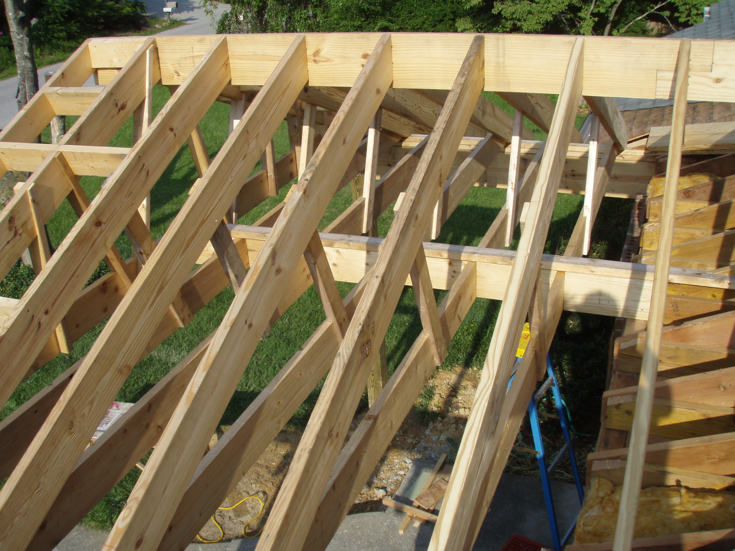 front gable porch with brick raised garden