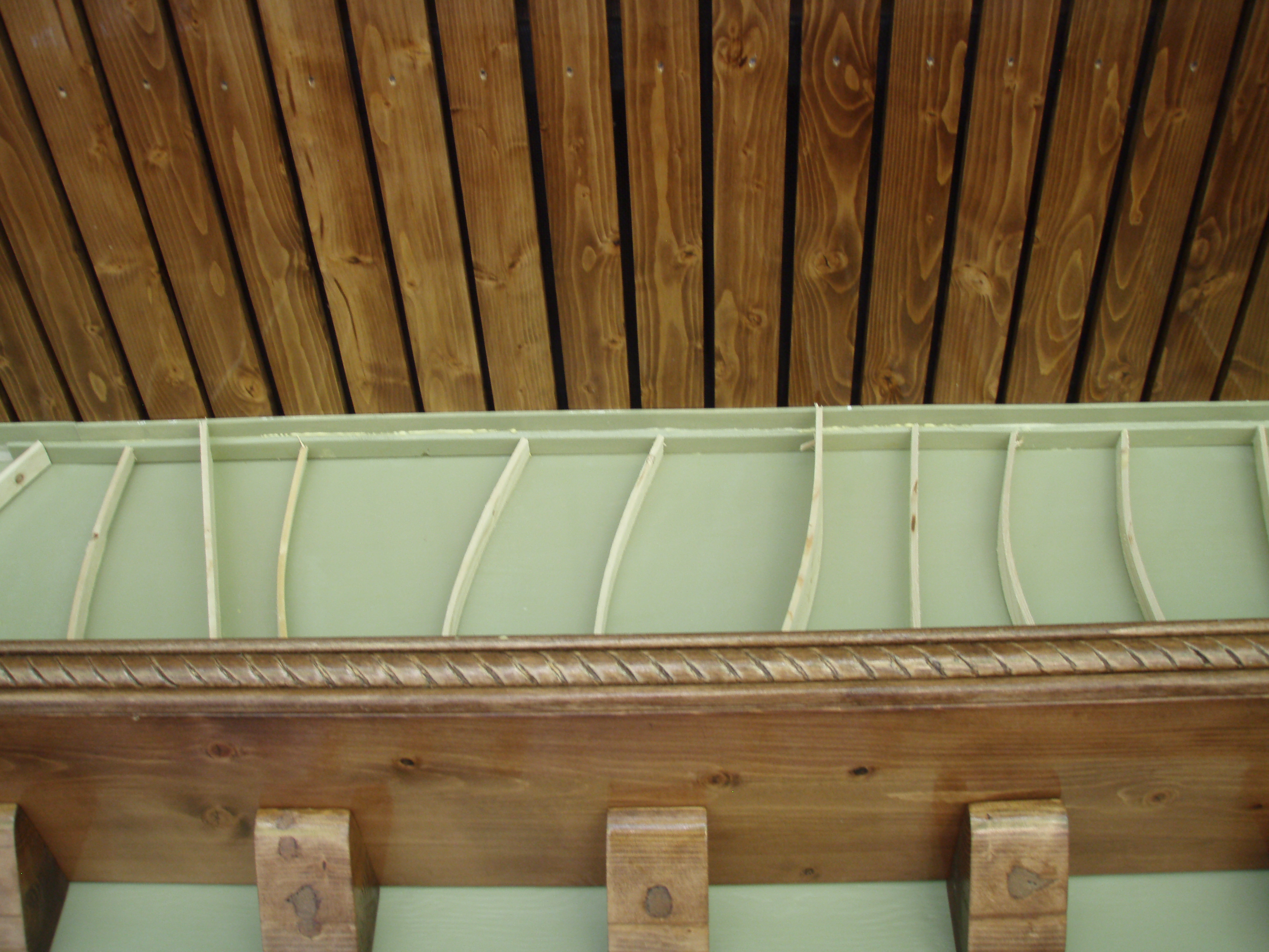 front gable porch with brick raised garden