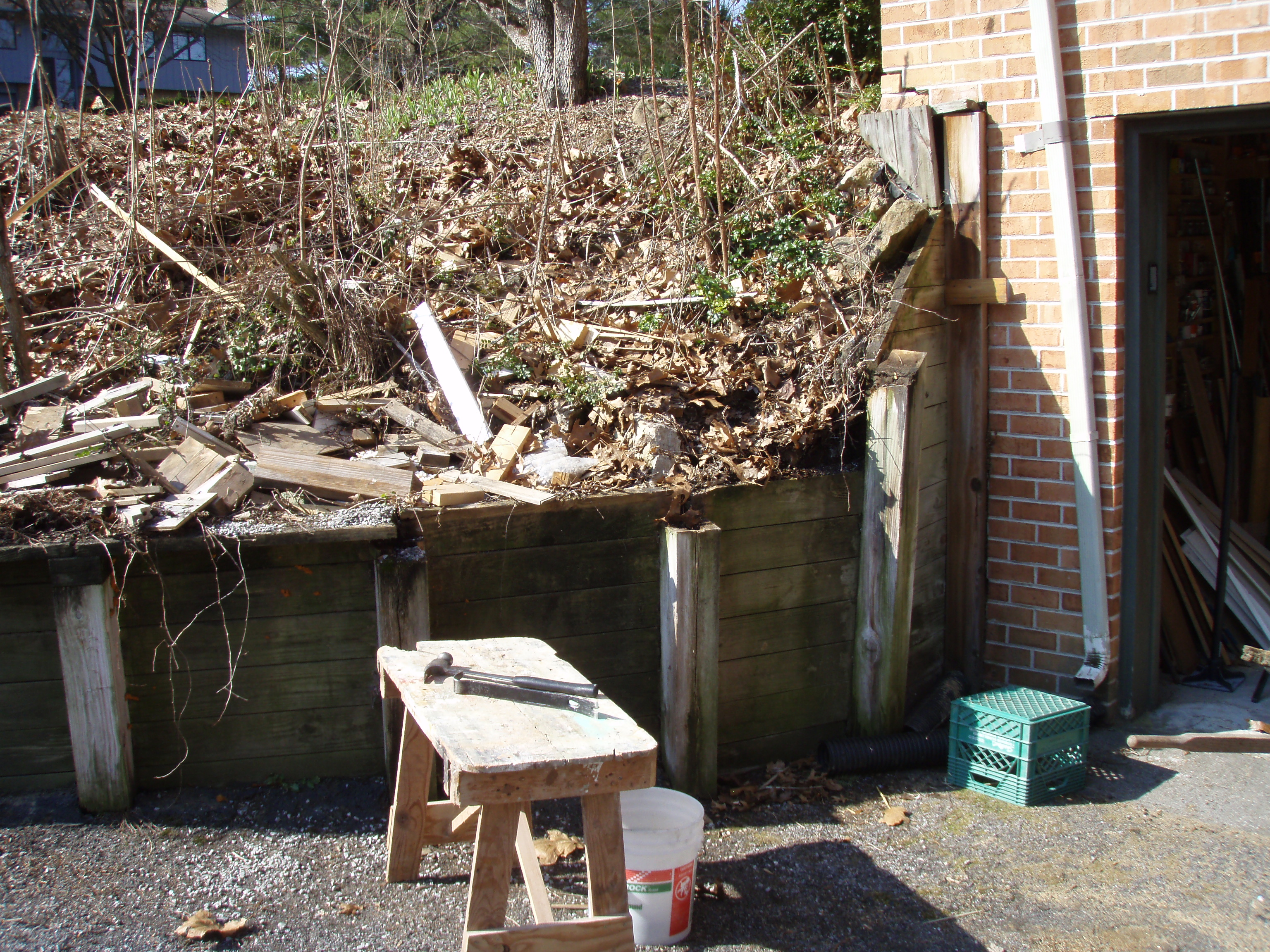 stone retaining wall