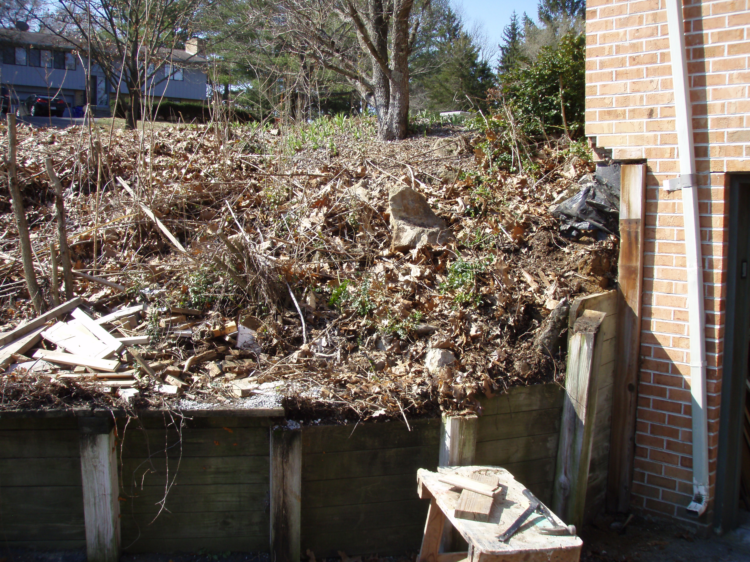 stone retaining wall