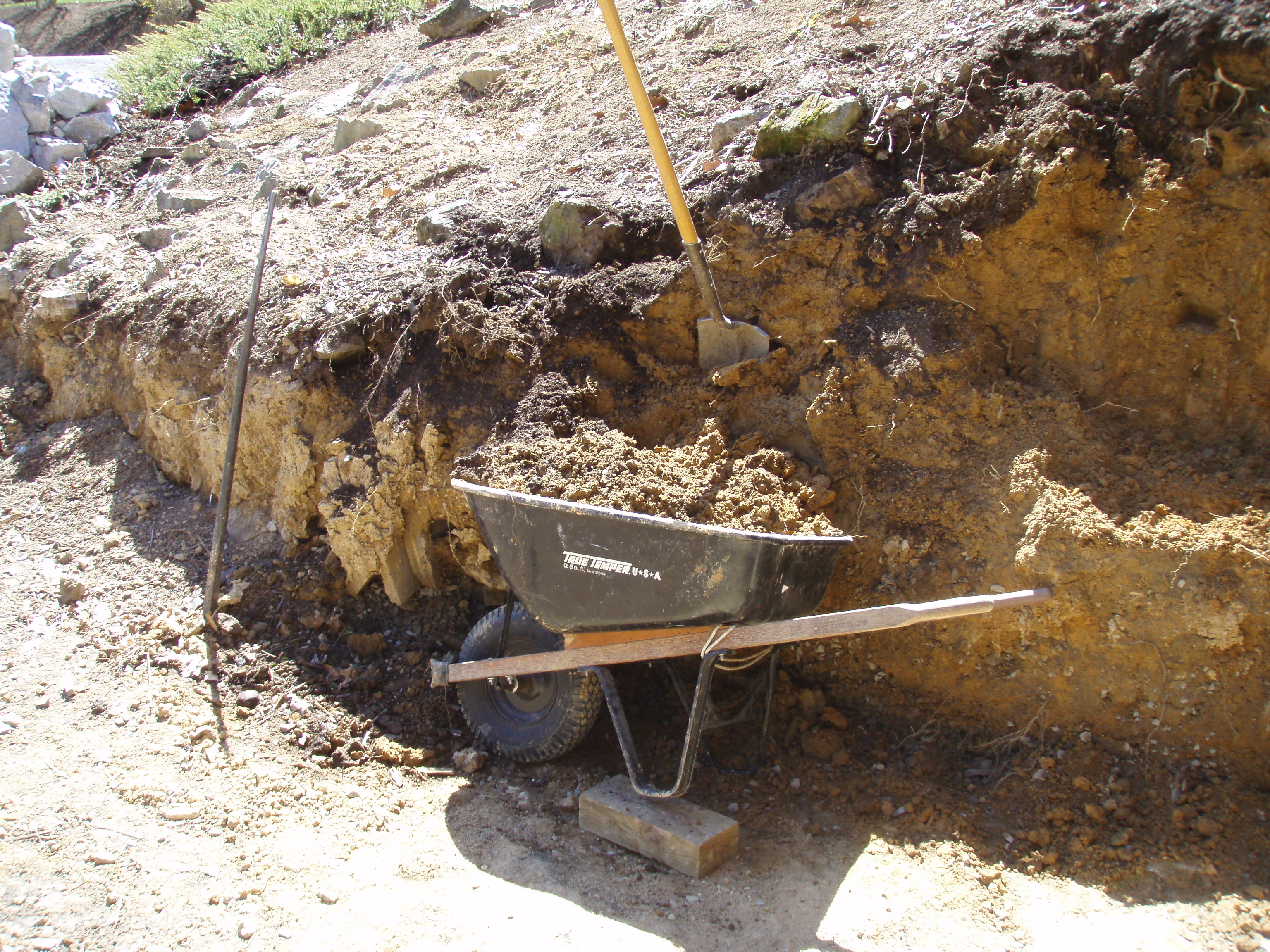 stone retaining wall