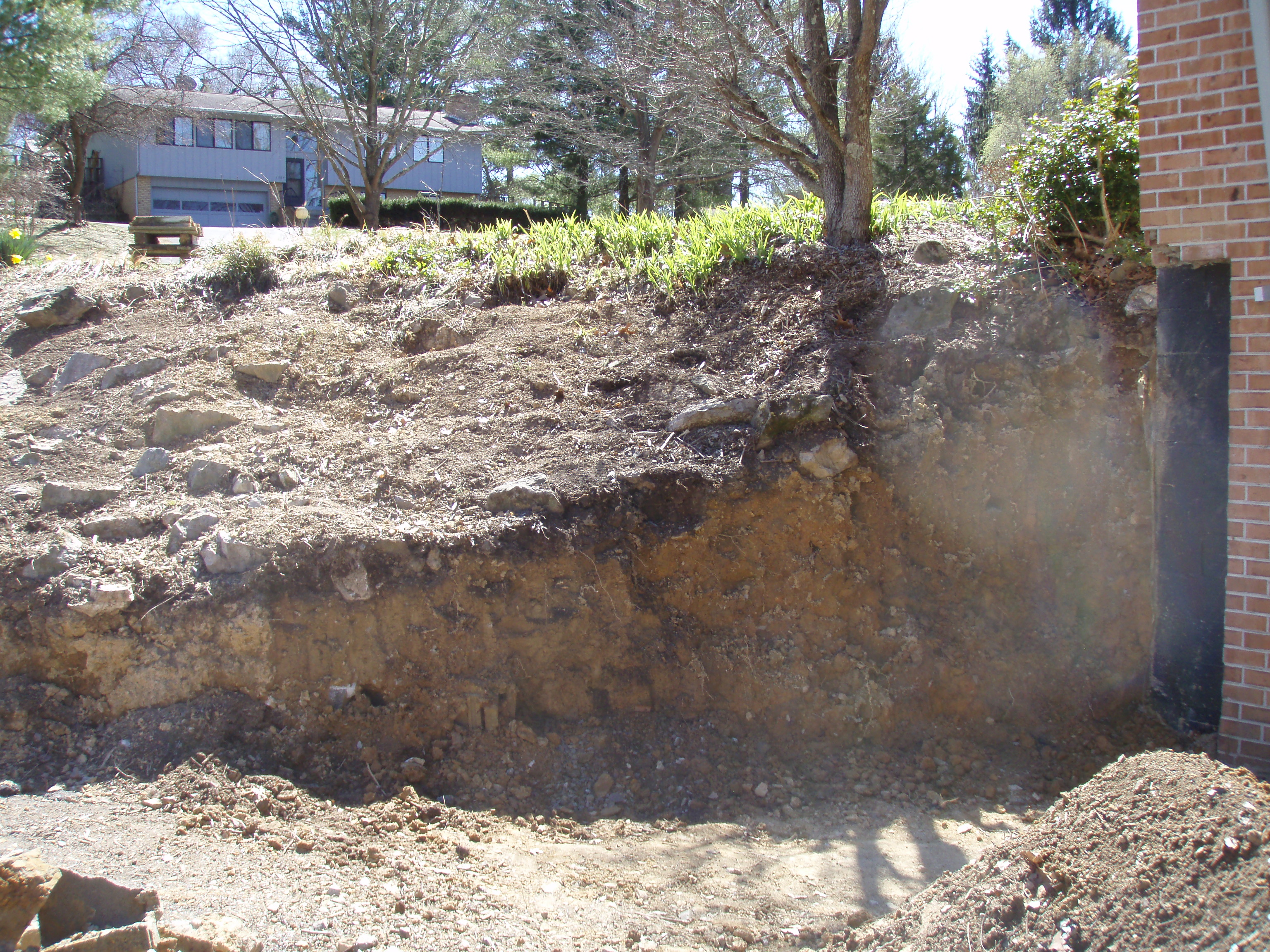 stone retaining wall