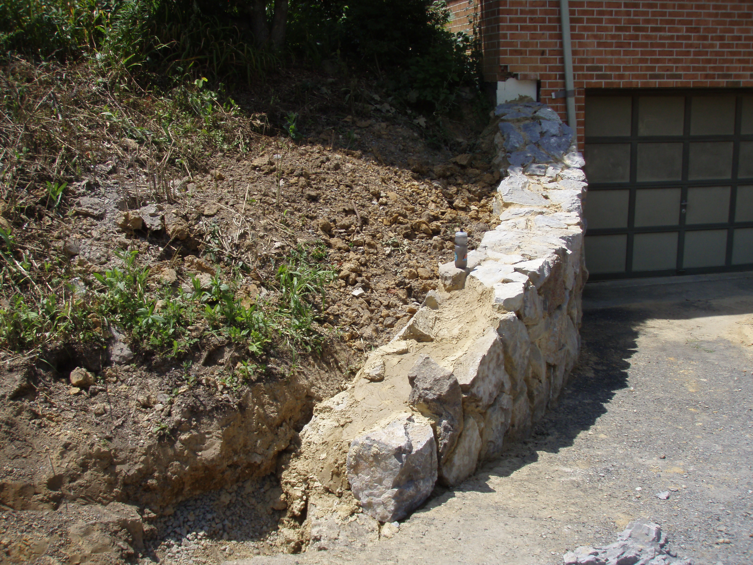 stone retaining wall